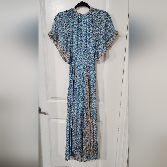 Anthropologie Maeve Smocked Maxi Dress - Picture 7 of 8
